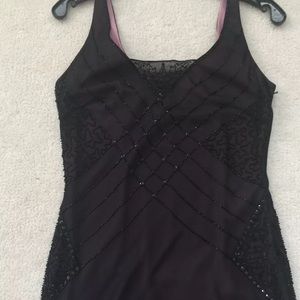 Sexy Sleeveless Sequin Formal Black Dress Size 6